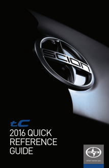 2016 Scion Tc Quick Reference Guide Free Download