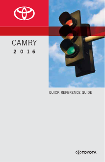 2016 Toyota Camry Quick Reference Guide Free Download