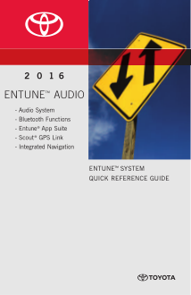 2016 Toyota Highlander Entune Audio System Quick Reference Guide Free Download