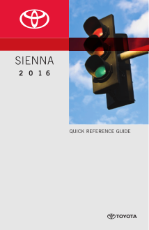 2016 Toyota Sienna Entune System Quick Reference Guide Free Download