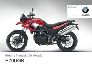 2017 Bmw F 700 Gs Car Owners Manual Free Download