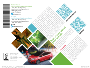 2017 Ford c-max Energi Quick Reference Guide Free Download