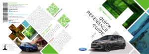2017 Ford c-max Hybrid Quick Reference Guide Free Download