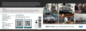 2017 Ford f-150 Super Duty Quick Reference Guide Free Download