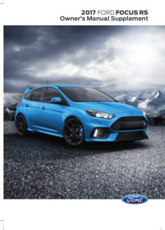 2017 Ford Focus Rs Owners Manual Free Download