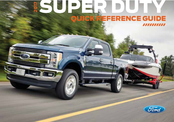 2017 Ford Super Duty Quick Reference Guide Free Download