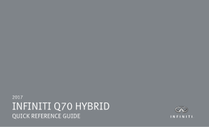 2017 Infiniti Usa q70 Hybrid Quick Reference Guide Free Download