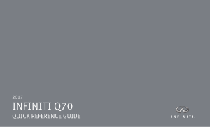 2017 Infiniti Usa q70 Quick Reference Guide Free Download
