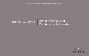 2017 Infiniti Usa qx30 Owner Manual Free Download