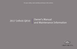 2017 Infiniti Usa qx50 Owner Manual Free Download
