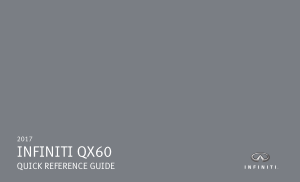 2017 Infiniti Usa qx60 Quick Reference Guide Free Download