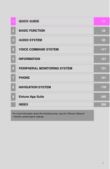 2017 Toyota Mirai Entune System Quick Reference Guide Free Download