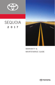 2017 Toyota Sequoia Warranty And Maintenance Guide Free Download