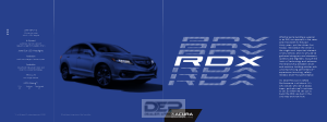 2018 Acura Rdx Car Owners Manual Free Download