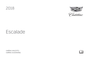 2018 Cadillac Escalade Car Owners Manual Free Download