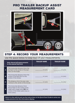 2018 Ford Expedition Pro Trailer Backup Assist Measurement Card Free Download