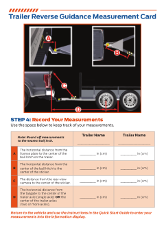 2018 Ford f-250 Trailer Reverse Guidance Measurement Card Free Download