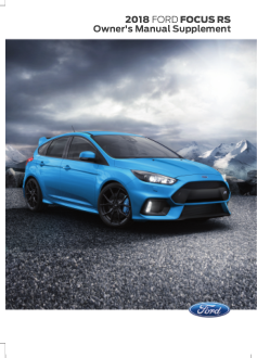 2018 Ford Focus Rs Owners Manual Free Download