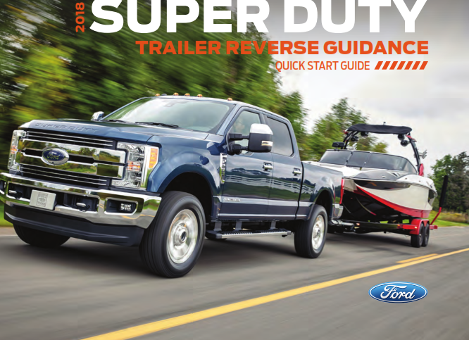2018 Ford Super Duty Trailer Reverse Guidance Quick Start Guide Free Download