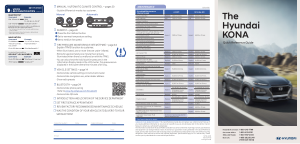 2018 Hyundai Kona Quick Reference Guide Free Download