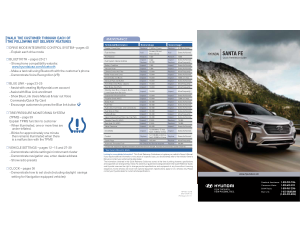 2018 Hyundai Santa Fe Quick Reference Guide Free Download