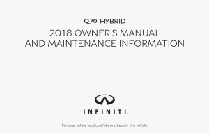 2018 Infiniti Usa q70 Hybrid Owner Manual Free Download