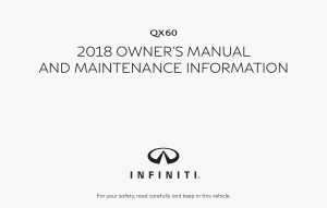 2018 Infiniti Usa qx60 Owner Manual Free Download
