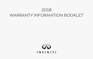 2018 Infiniti Usa Warranty Booklet Free Download