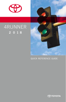 2018 Toyota 4runner Quick Reference Guide Free Download