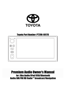 2018 Toyota 86 Premium Audio System Owners Manual Free Download