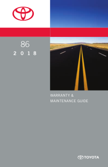 2018 Toyota 86 Warranty And Maintenance Guide Free Download
