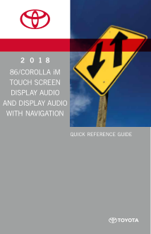 2018 Toyota Corolla Im Premium Audio Owners Manual Free Download