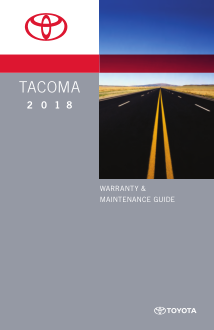 2018 Toyota Tacoma Warranty And Maintenance Guide Free Download