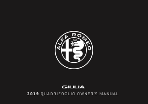 2019 Alfa Romeo Giulia Quadrifoglio 1st Car Owners Manual Free Download
