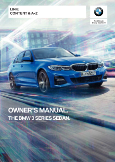 2019 Bmw 3 Series Sedan Car Owners Manual Free Download