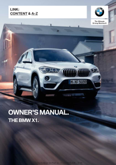 2019 Bmw x1 Car Owners Manual Free Download