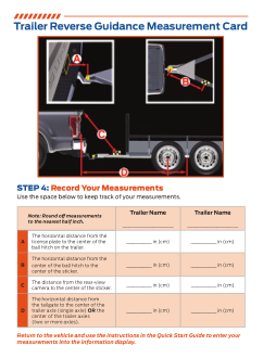 2019 Ford f-250 Trailer Reverse Guidance Measurement Card Free Download