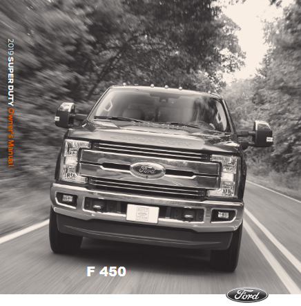 2019 Ford F 450 Owners Manual Free Download