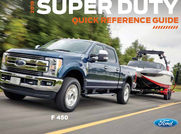 2019 Ford F 450 Quick Reference Guide Free Download