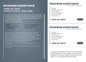 2019 Ford f-650 750 Roadside Assistance Free Download