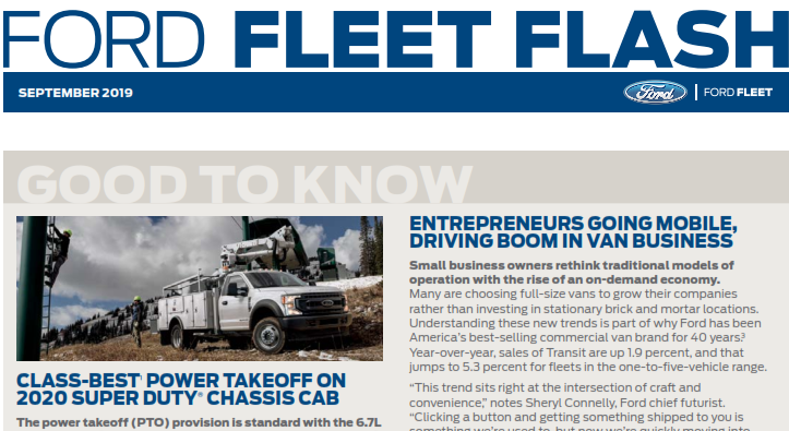 2019 Ford Fleet Flash August Free Download