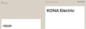 2019 Hyundai Kona Electric Avn Car Multimedia System Users Manual Free Download
