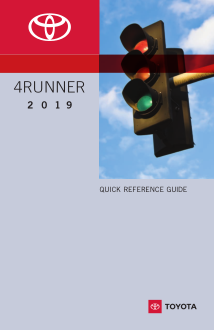 2019 Toyota 4runner Quick Reference Guide Free Download