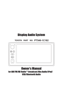 2019 Toyota c-hr Display Audio System Owners Manual Free Download
