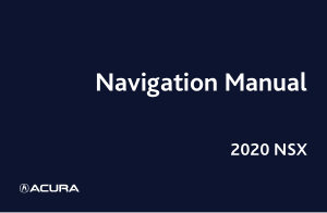 2020 Acura Nsx Navigation Manual Free Download