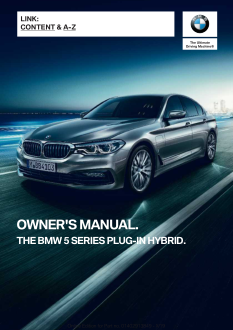 2020 Bmw 5 Series Sedan Car Owners Manual Free Download
