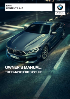 2020 Bmw 8 Series Coupe Car Owners Manual Free Download