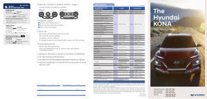 2020 Hyundai Kona Quick Reference Guide Free Download