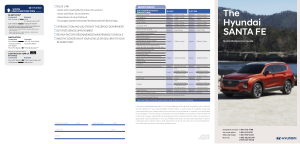 2020 Hyundai Santa Fe Quick Reference Guide Free Download