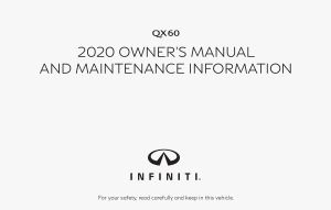 2020 Infiniti Usa qx60 Owner Manual Free Download